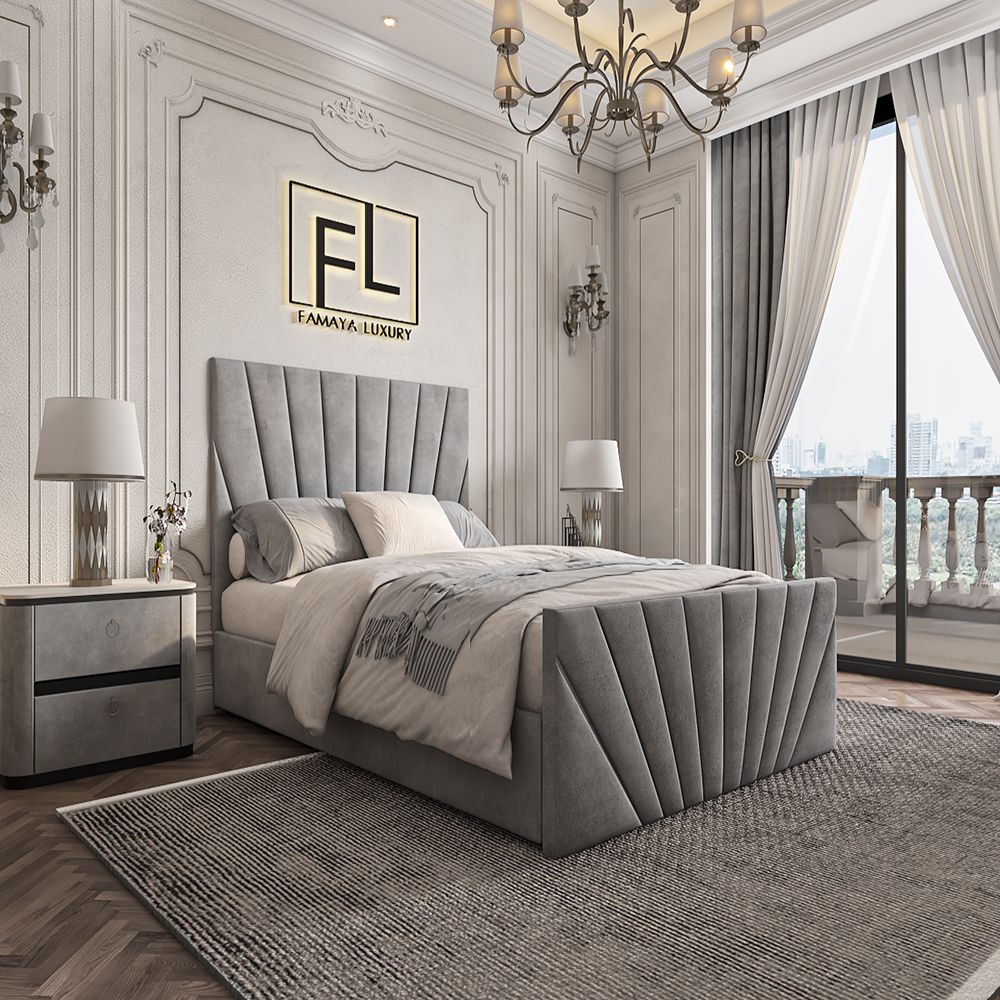 The En-largo High Foot Bed Frame - Famaya luxury beds