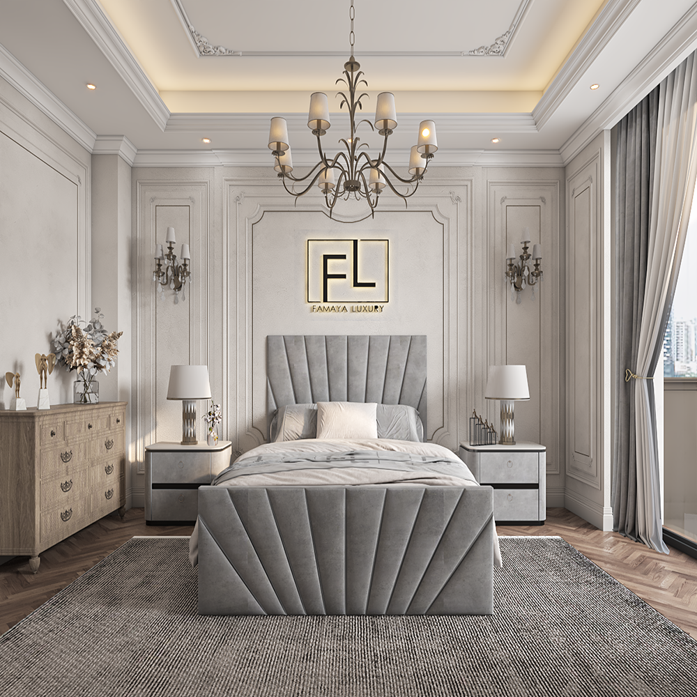 The En-largo High Foot Bed Frame - Famaya luxury beds