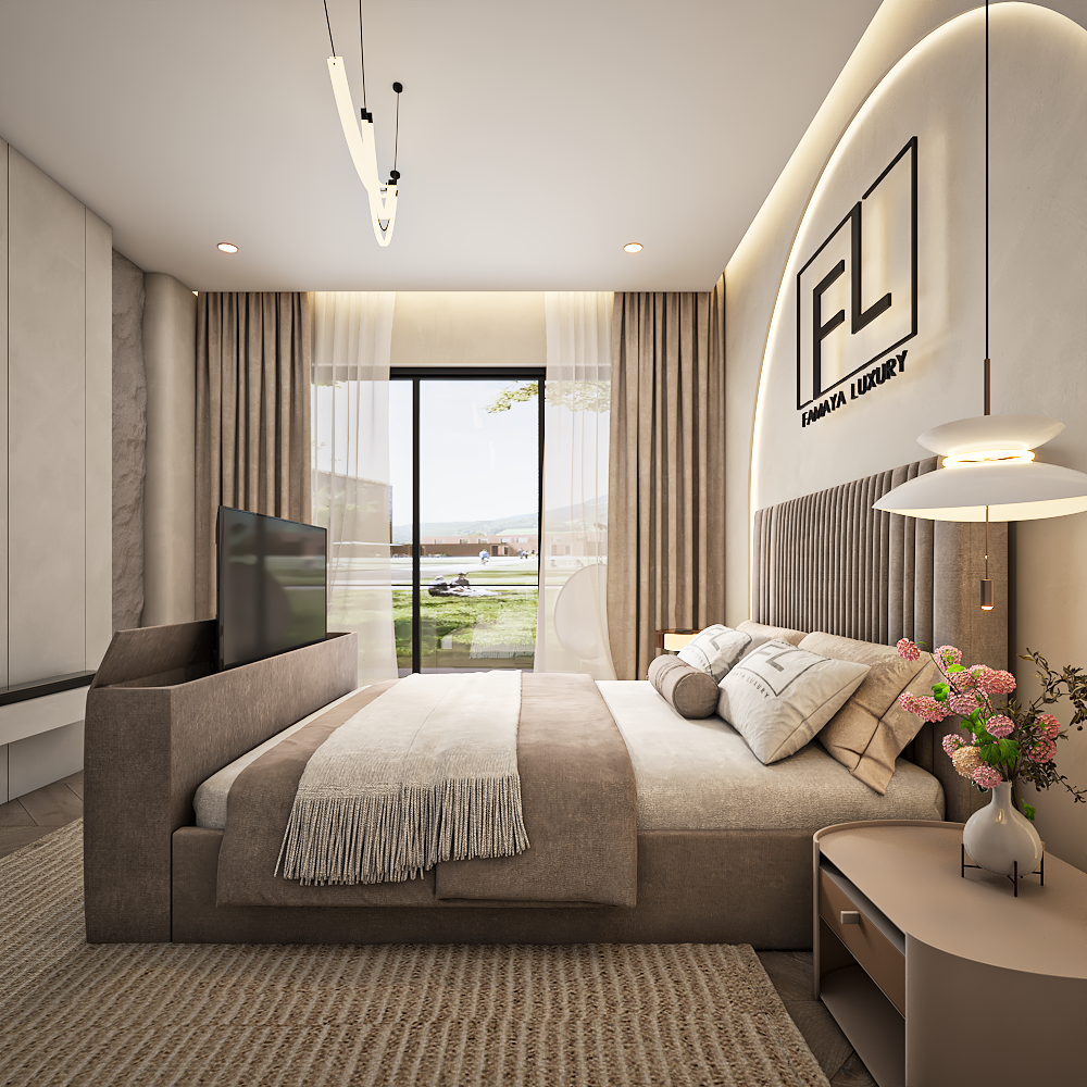 Luxuria tv bed upholstered bed showcasing premium design and refined modern interior style.