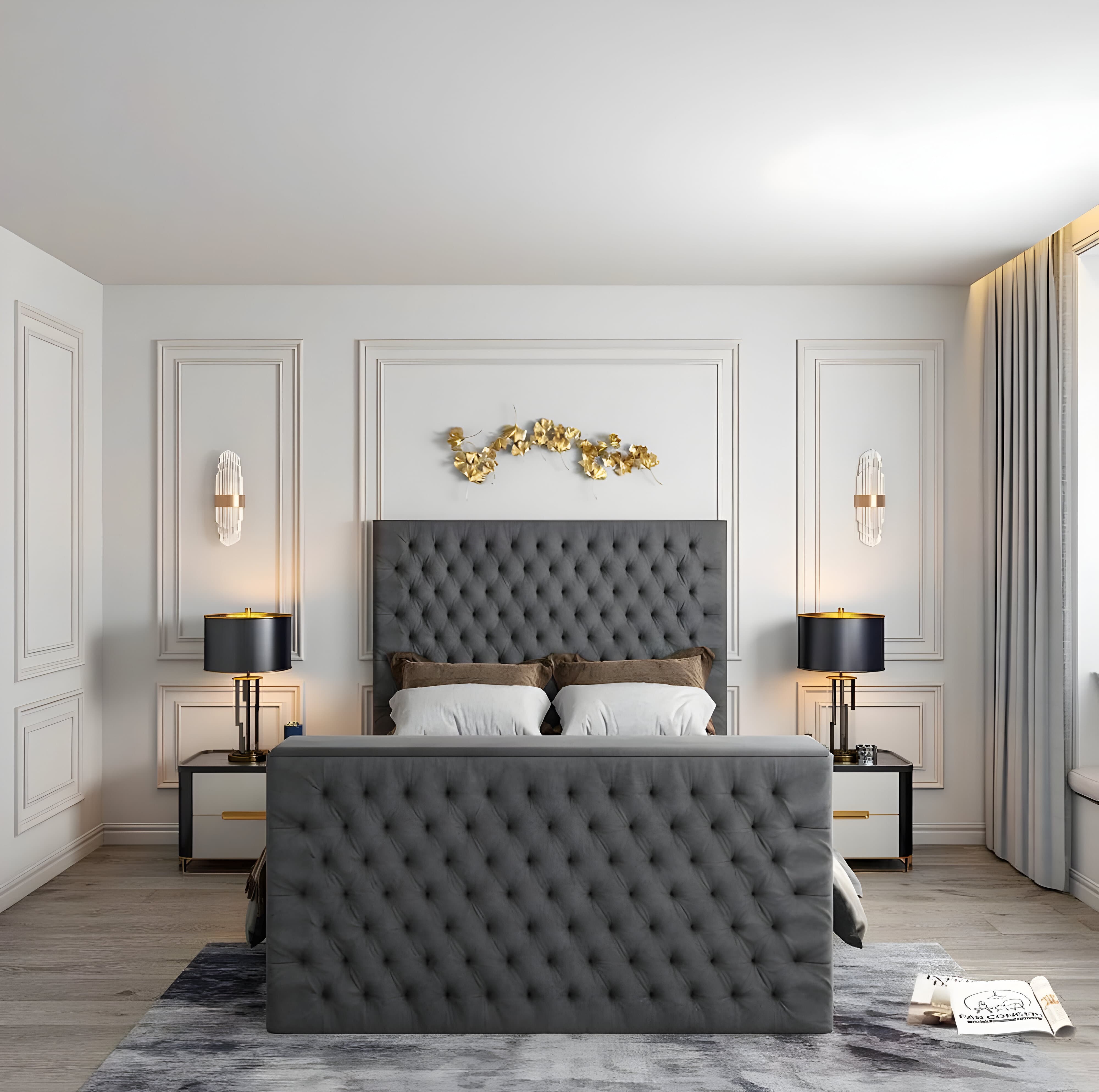 Mini Chester Tv Bed Frame - Famaya luxury beds