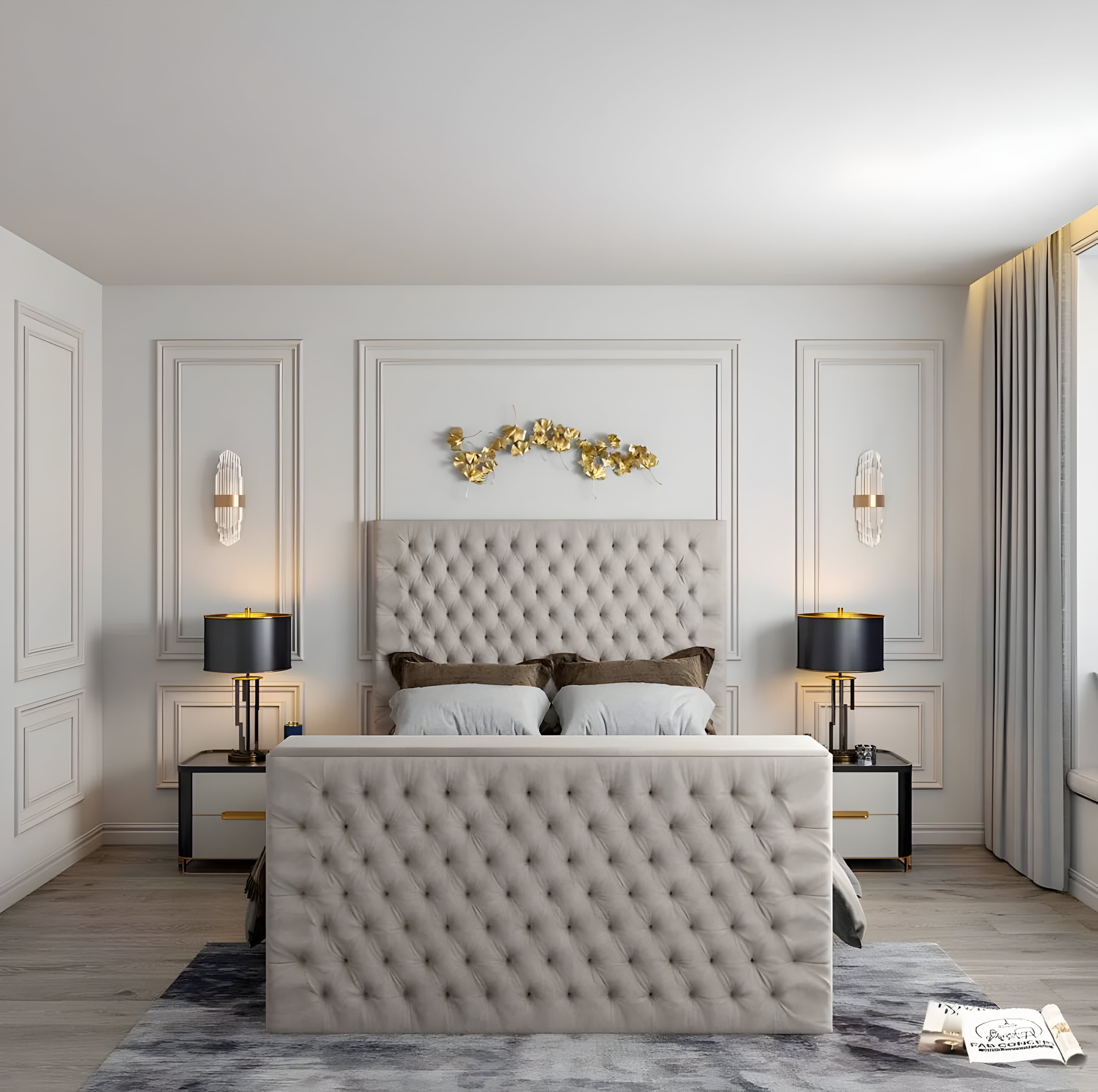 Mini Chester Tv Bed Frame - Famaya luxury beds