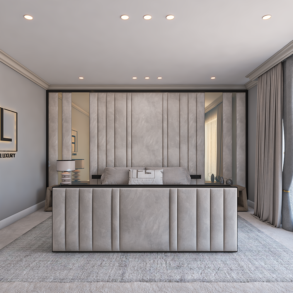 Transform your bedroom with The Noir TV foot end, a stunning blend of luxury and modern design