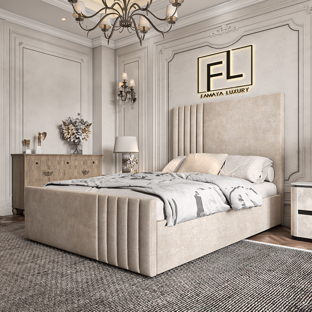 The Pirelli High Foot Bed Frame - Famaya luxury beds