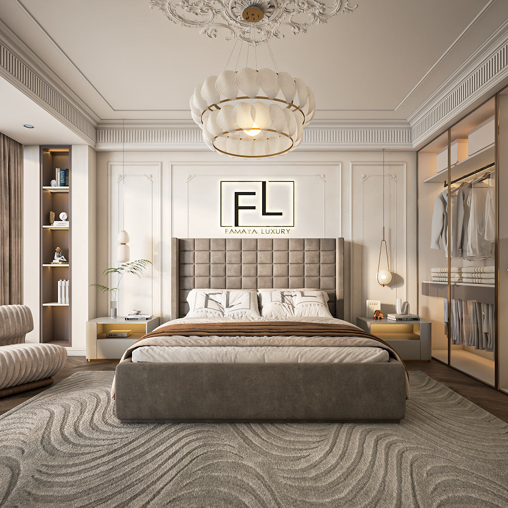 The Cubek Wingback Bed Frame – Luxury Upholstered Design