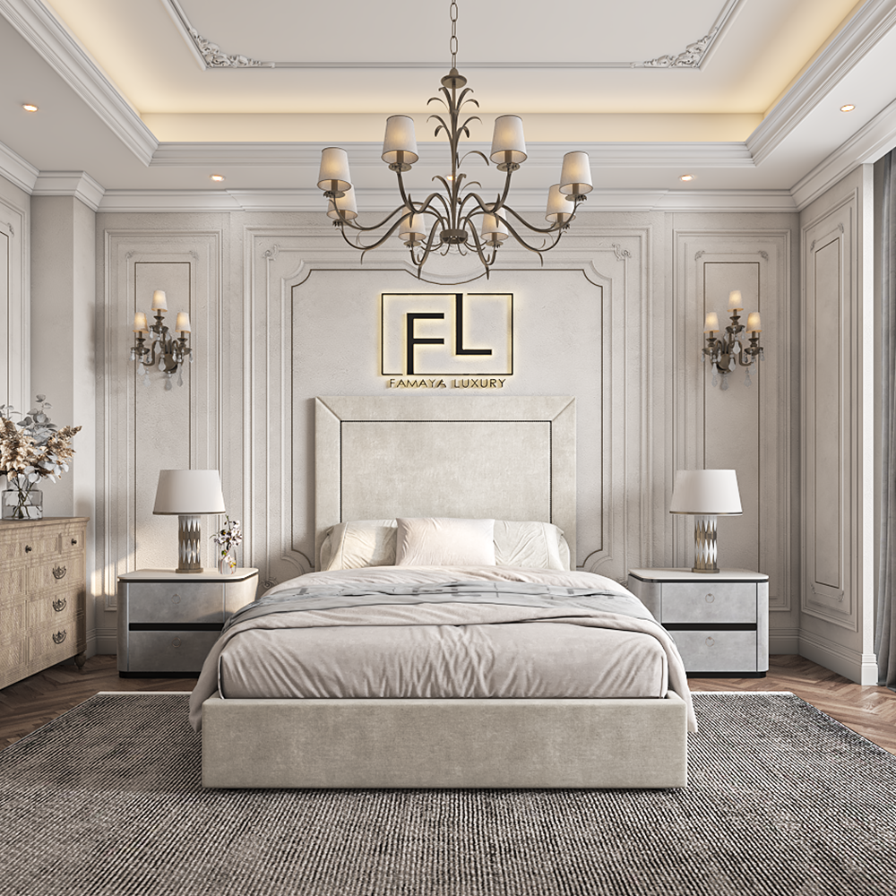 The Opaque Low Foot Bed Frame - Famaya luxury beds
