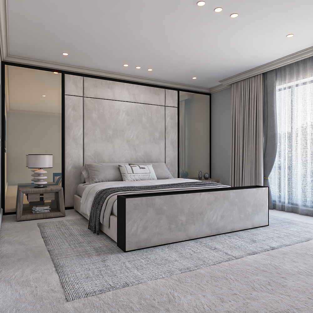 Transform your bedroom with The Savoiy Panel Bed High Footend, a stunning blend of modern design and luxury.