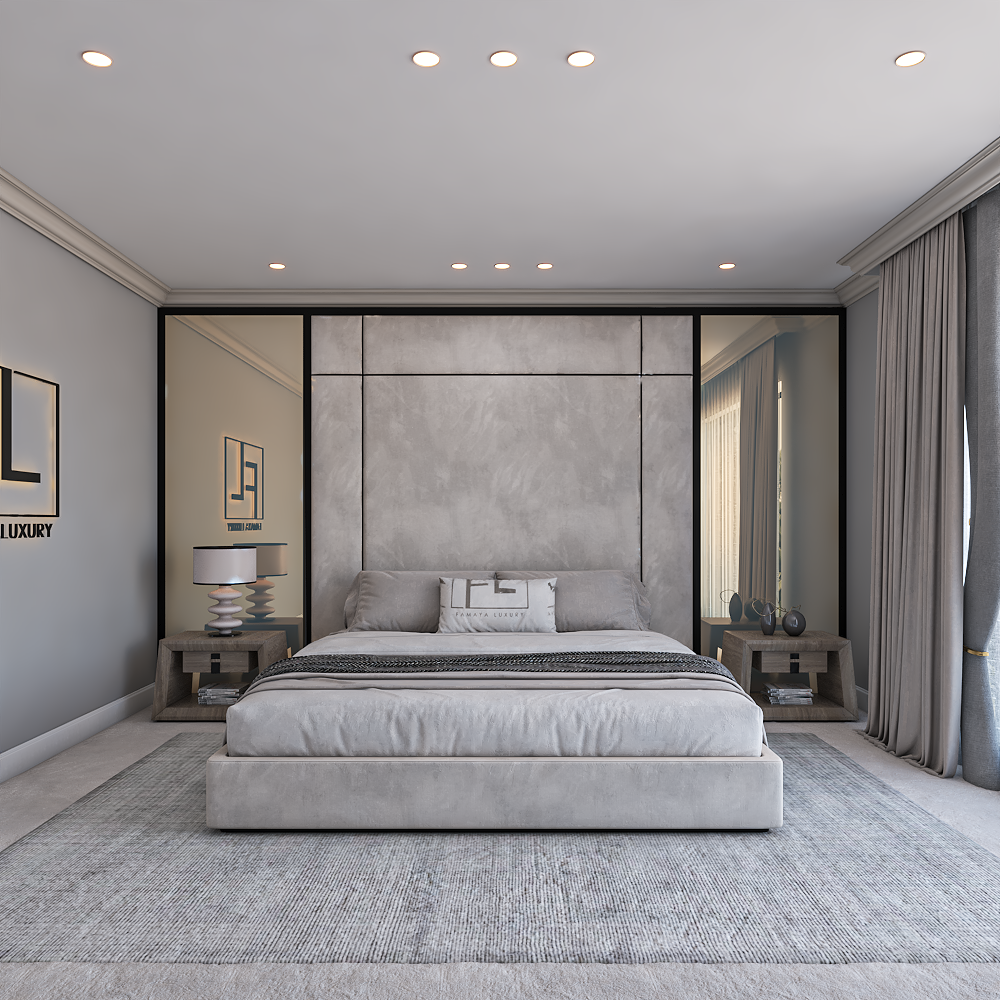 Transform your bedroom into amodern sanctuary of style and comfort with The Savoiy Panel Bed Low Foot.
