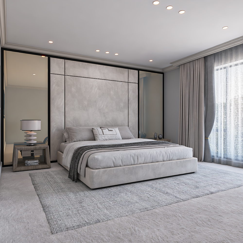 Transform your bedroom with The Savoiy Panel Bed Low Foot, a perfect blend of modern elegance and comfort.