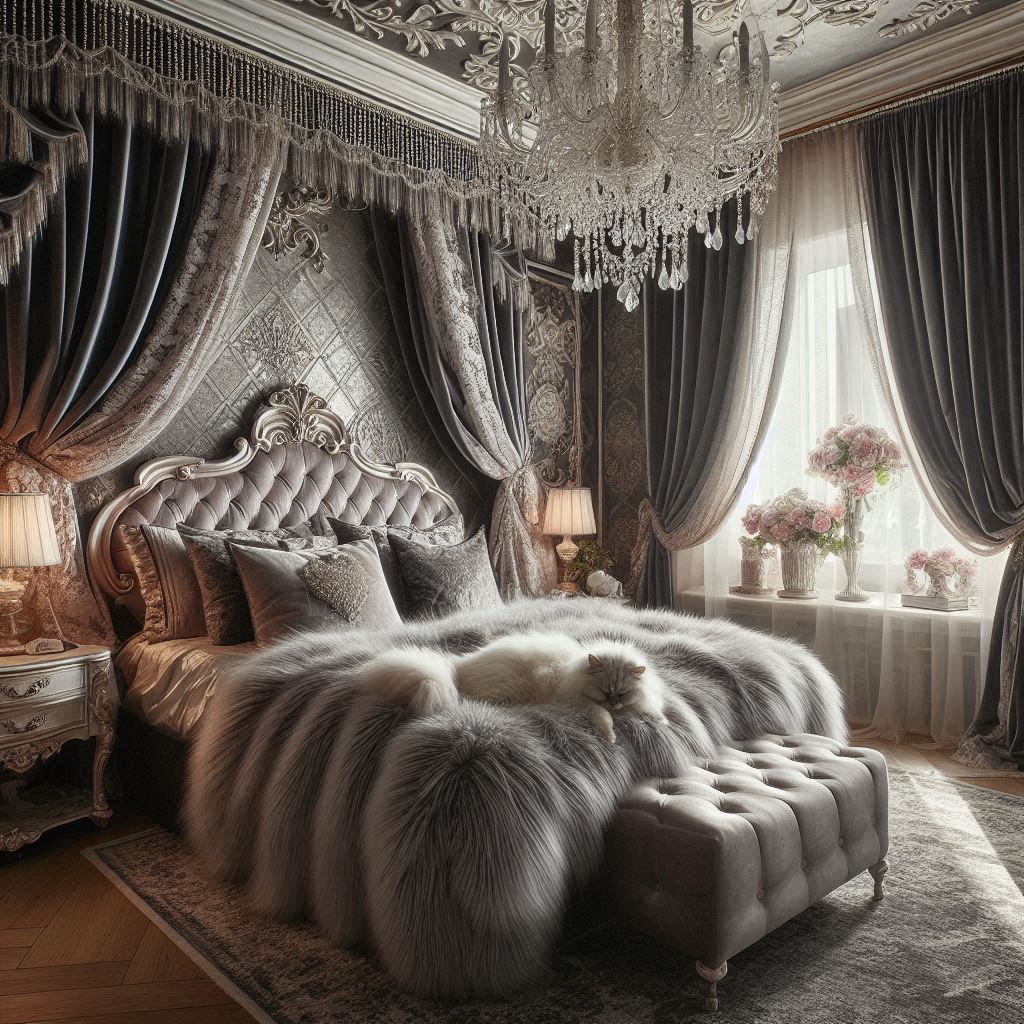 Crushed Velvet Double Bed Designs for a Stylish Bedroom