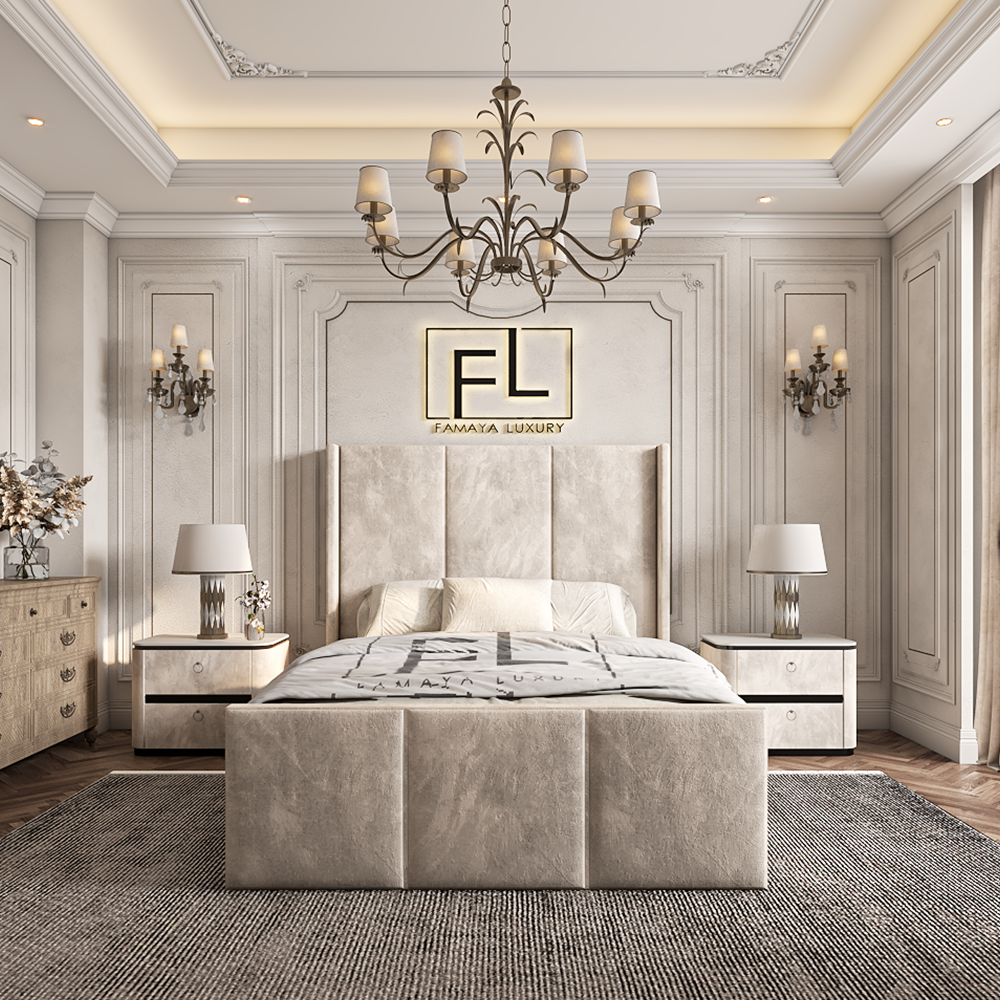 The Harrogate High Foot Bed Frame - Famaya luxury beds