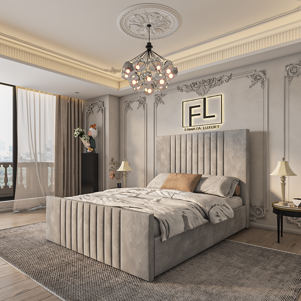 The Lennox High Foot Bed Frame - Famaya luxury beds