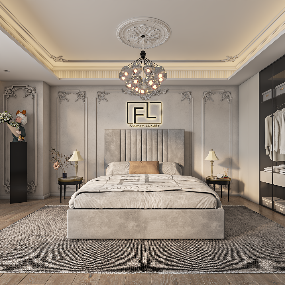 The Lennox Low Foot Bed Frame - Famaya luxury beds