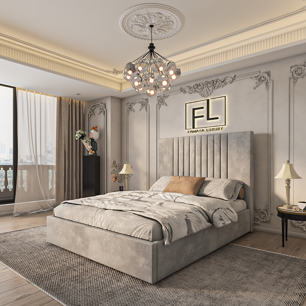 The Lennox Low Foot Bed Frame - Famaya luxury beds
