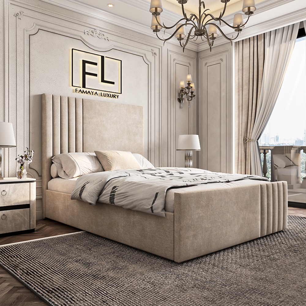 The Pirelli High Foot Bed Frame - Famaya luxury beds