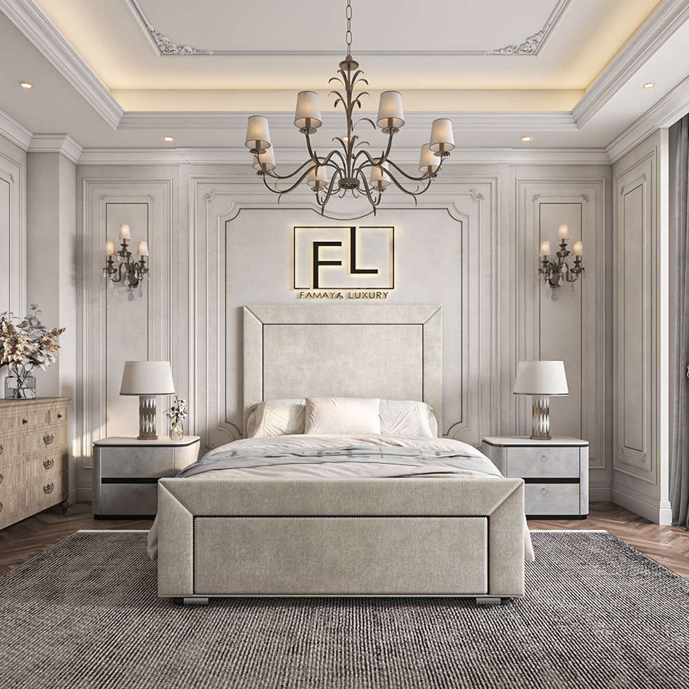 The Opaque High Foot Bed Frame - Famaya luxury beds